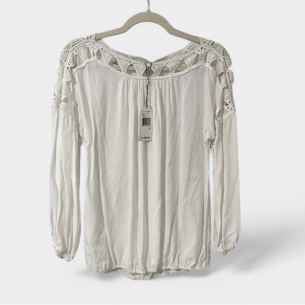 NWT Sophie Max ivory Babette blouse size S